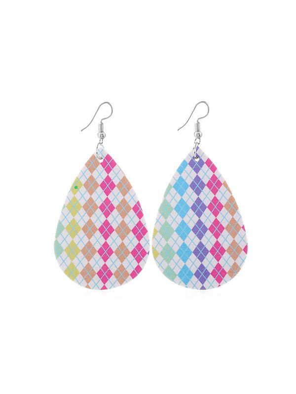 

Water Drop Shape Dangle Earrings, Multi-a