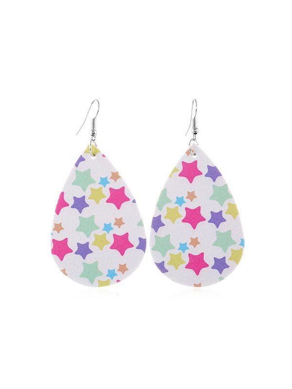 

Water Drop Shape Dangle Earrings, Multi-c