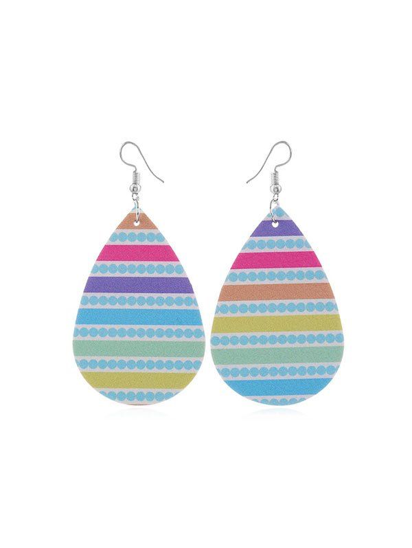 

Water Drop Shape Dangle Earrings, Multi-e