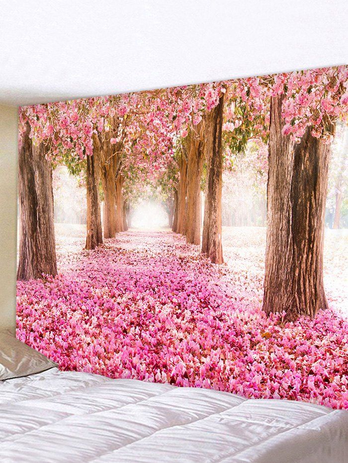 

Valentines Day Flower Forest Print Tapestry Wall Hanging Art Decoration, Multi