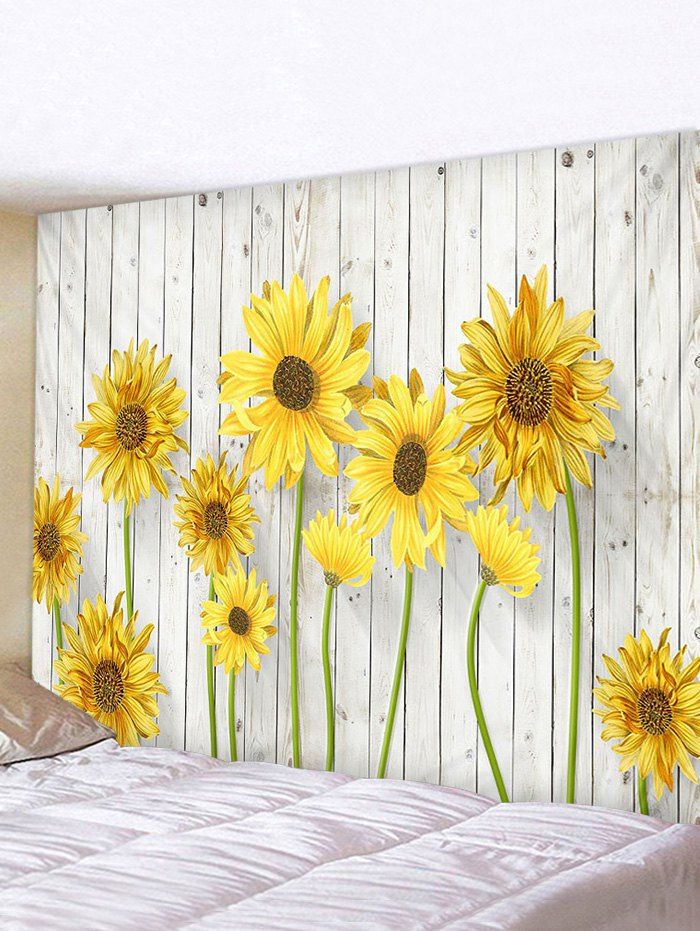 

Sunflower Wooden Print Tapestry, Multi