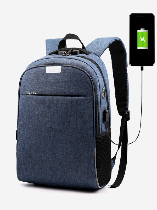 

Zipper Backpack, Blue koi