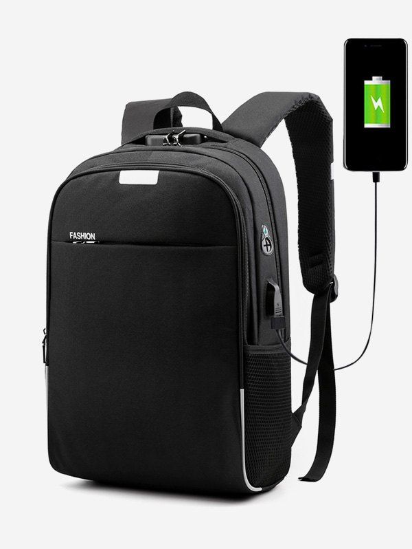 

Zipper Backpack, Black