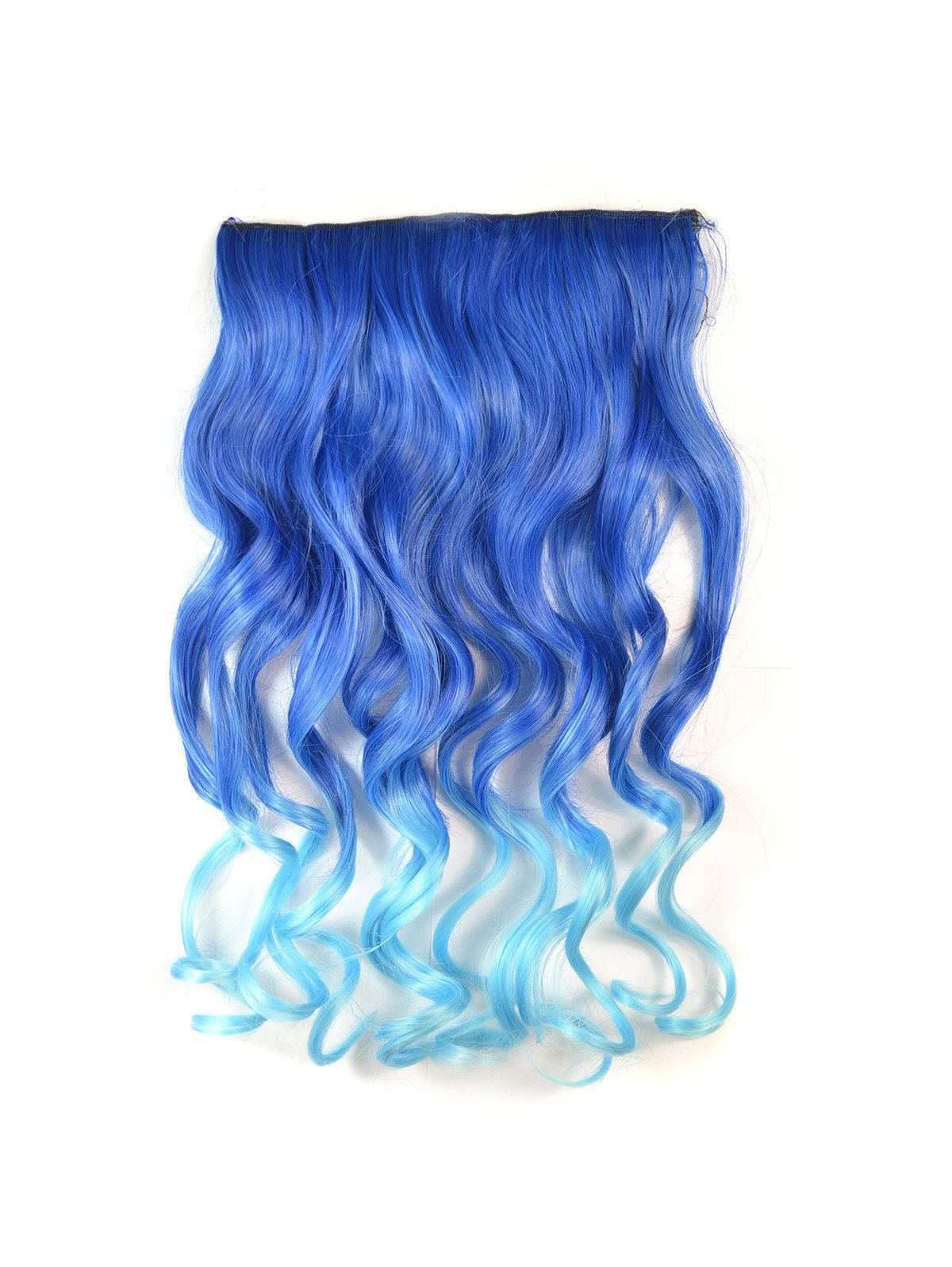

Ombre Long Body Wave Synthetic Hair Piece, Ocean blue
