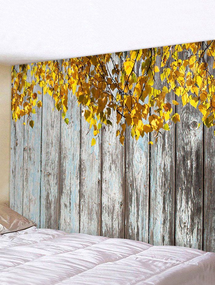 

Leaf Wood Grain Print Wall Hanging Tapestry, Multi