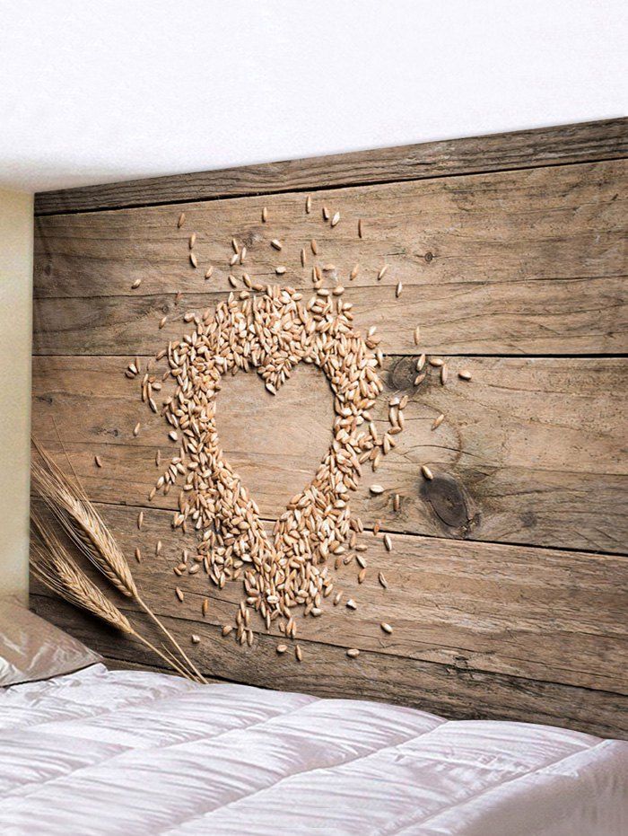 

Wood Wheat Print Waterproof Tapestry, Multi