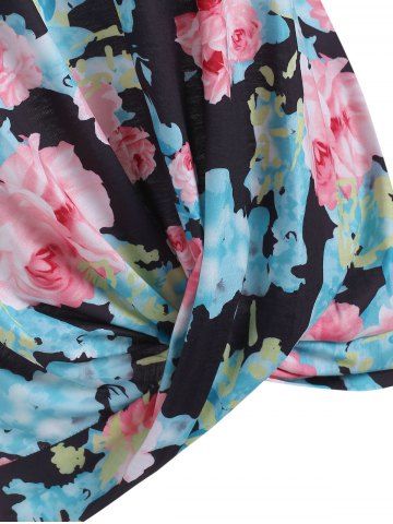 

Twisted Hem Floral Cami Top, Medium turquoise