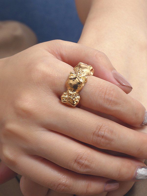 

Retro Skull Ring, Gold