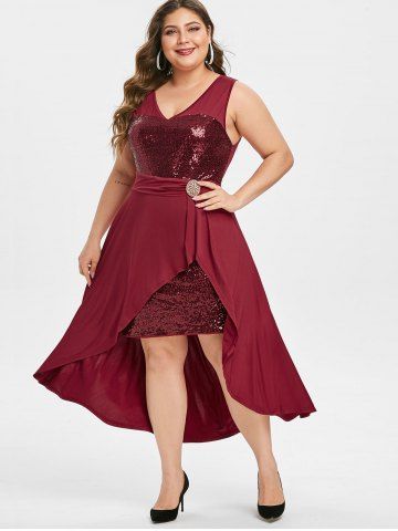 plus size red cocktail dresses