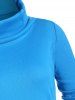 Cowl Neck Front Pocket Sweatshirt -  