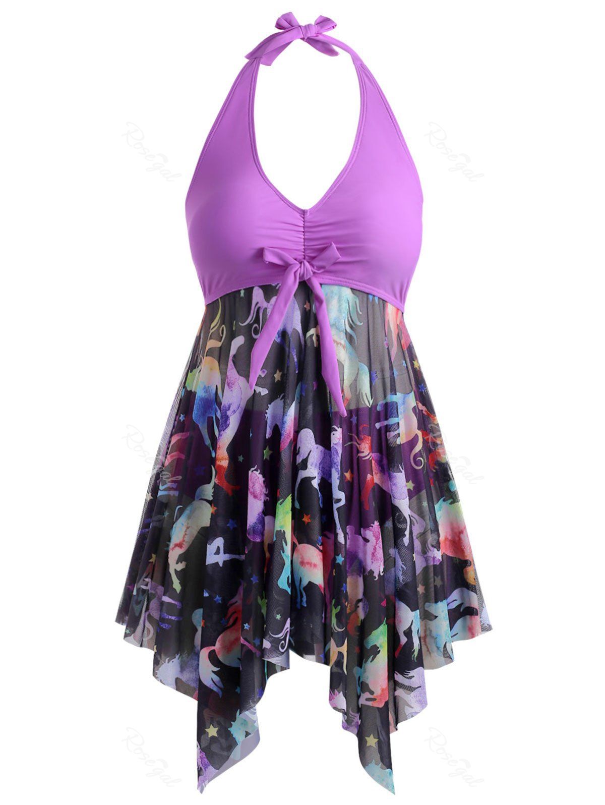 plus size flowy swim tops