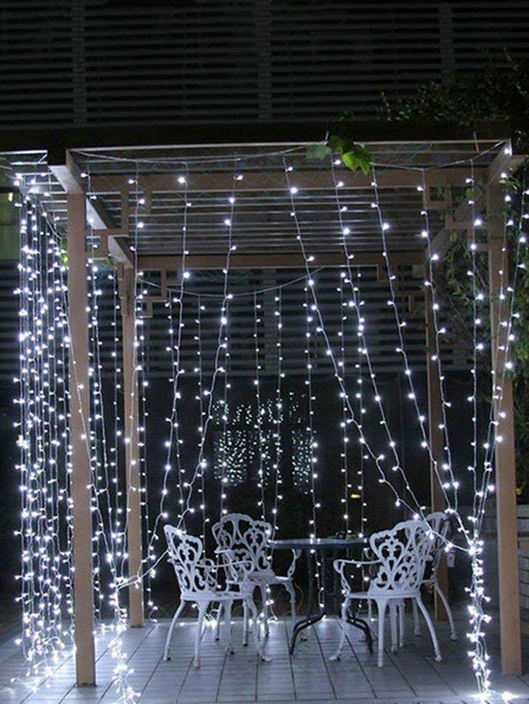 

Decorative Flashing Curtain LED String Lights, Multi-a