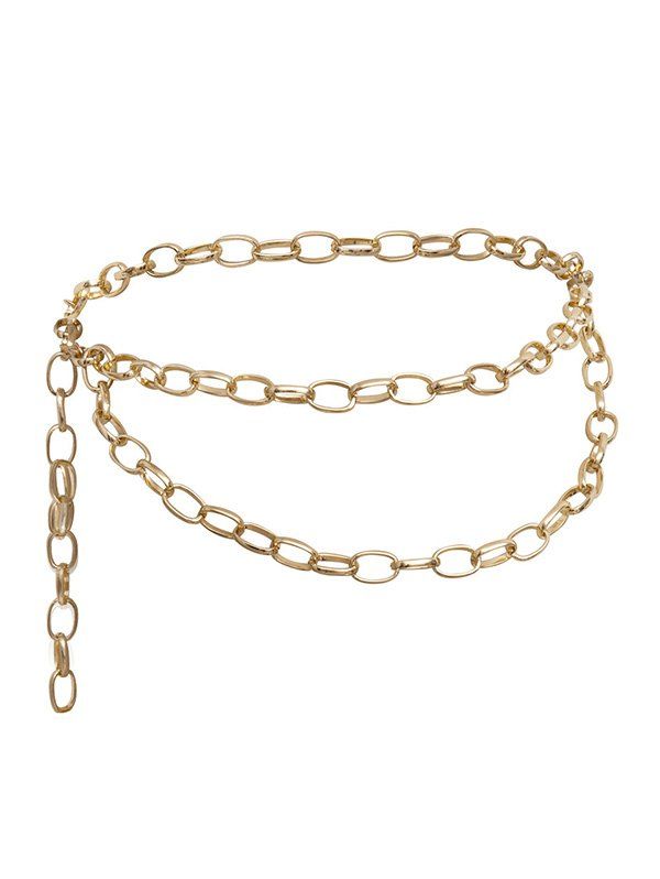 

Cable Chain Layered Waist Chain, Gold