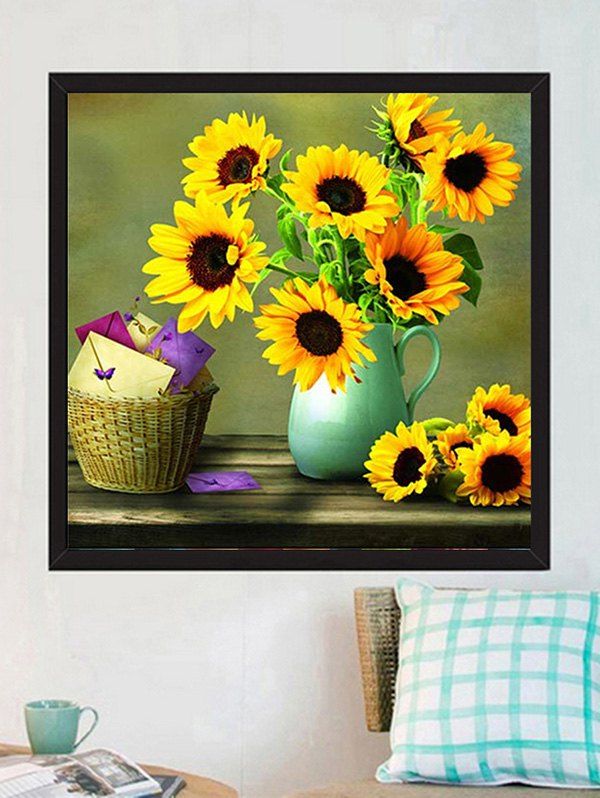 

Sunflowers Unframed DIY Rhinestone Painting, Yellow