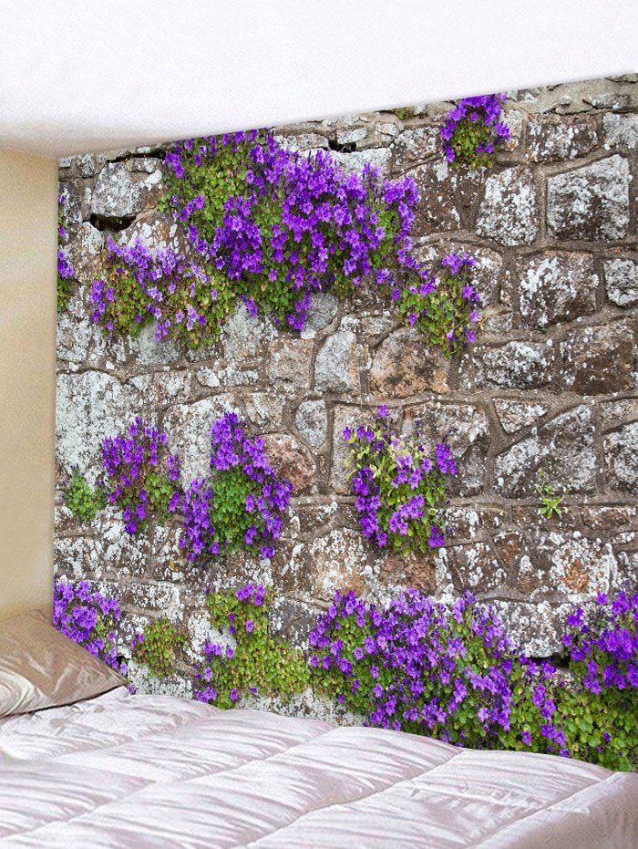 

Flower Stone Wall Print Wall Hanging Tapestry, Multi