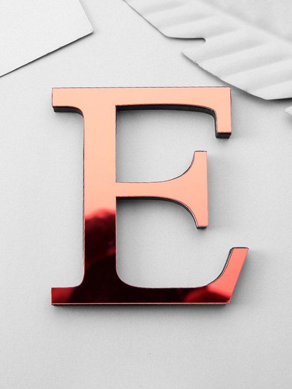 

3D Letter Design Wall Sticker, Red