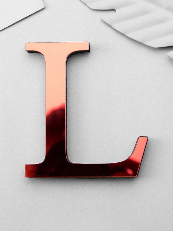

3D Letter Design Wall Sticker, Red