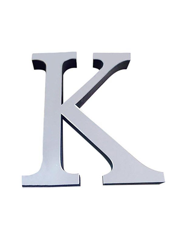 

3D Letters Acrylic Wall Stickers, Silver