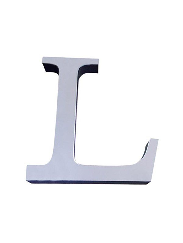 

3D Letters Acrylic Wall Stickers, Silver