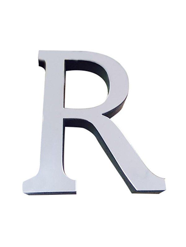 

3D Letters Acrylic Wall Stickers, Silver