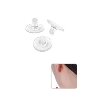 

200PCS Silicone Ear Stud Backs, Multi a