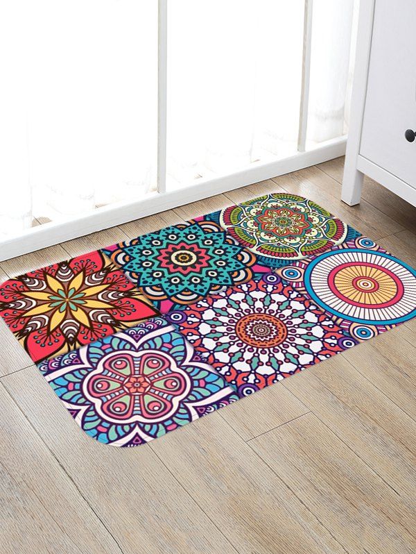 

Bohemia Geometric Printing Floor Rug, Multi-d