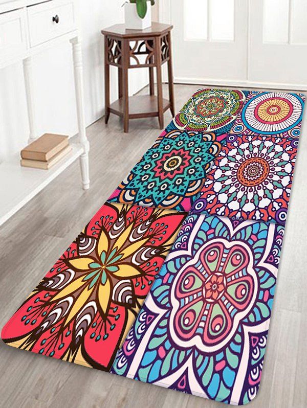 

Bohemia Geometric Printing Floor Rug, Multi-d