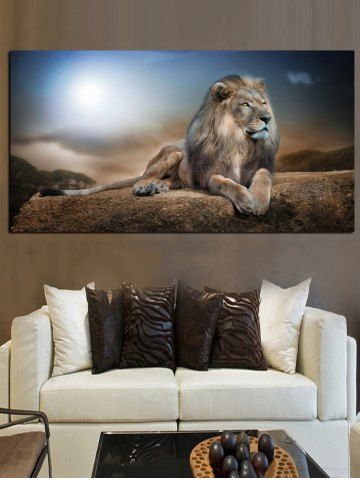 

3D Lion Hanging Decorative Oil Wall Painting, Multi