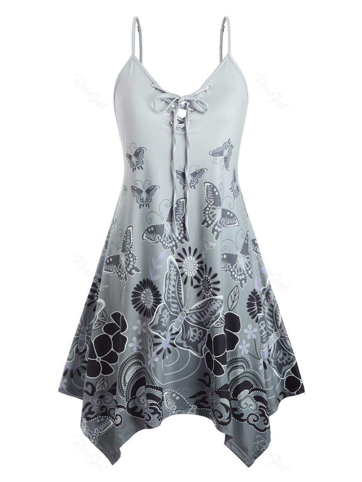 plus size butterfly dress