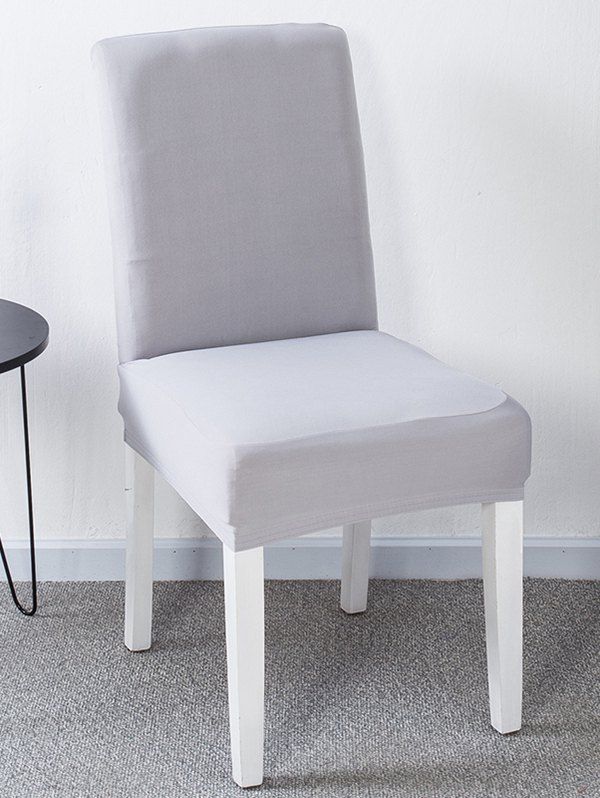 

Solid Color Stretch Chair Cover, Gray