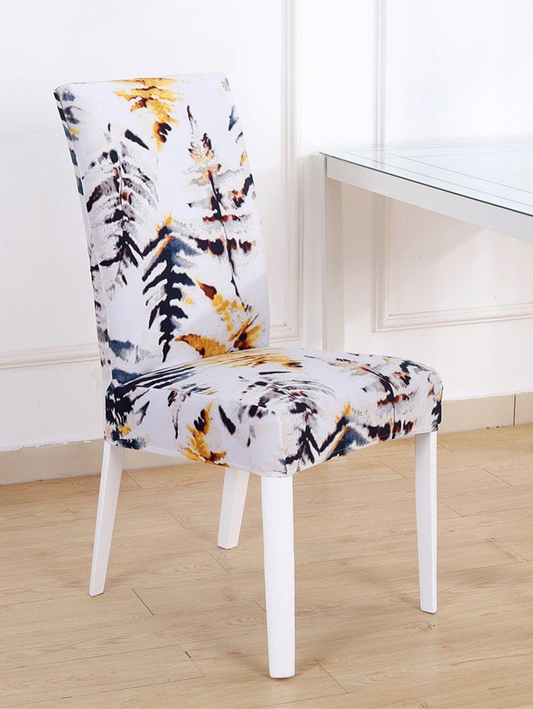 

1PCS Casual Printed Elastic Chair Cover, Multi-a
