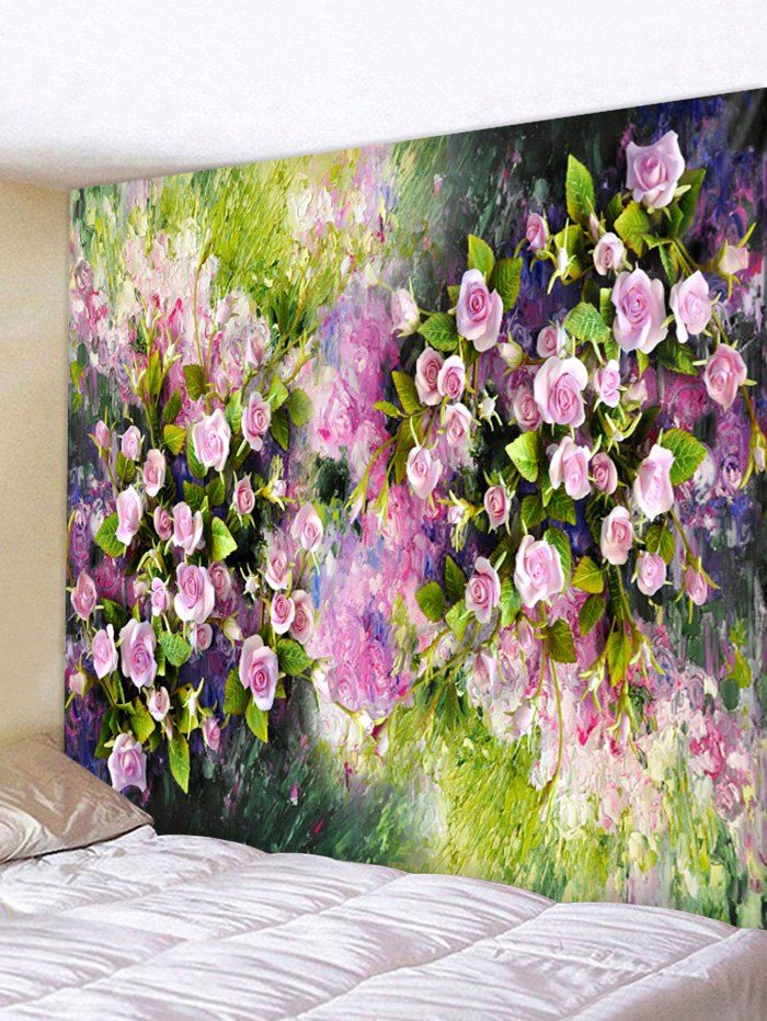 

3D Flower Print Tapestry, Multi