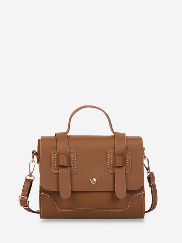 

Plain Top Handle Leather Messenger Bags, Brown