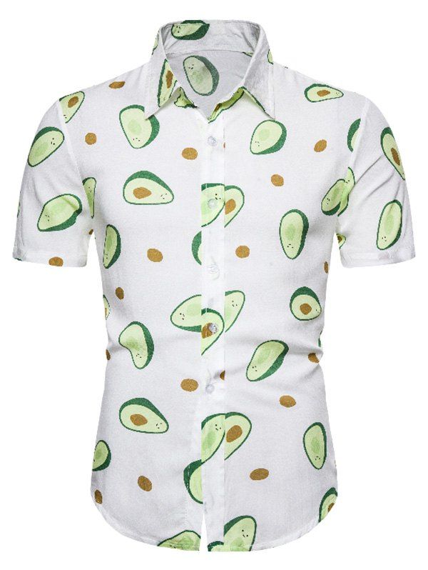 

Avocado Print Short Sleeve Hawaii Shirt, Multi