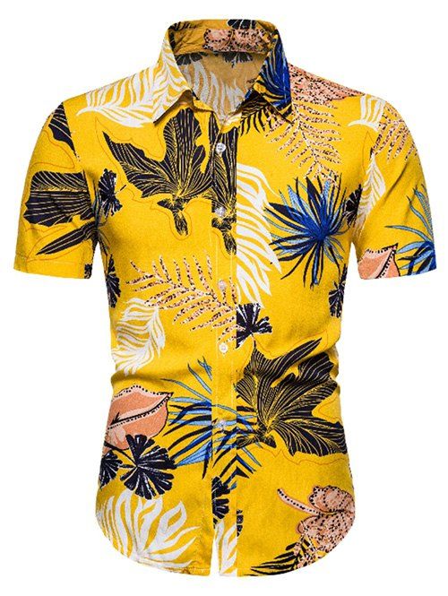 

Hawaii Printed Button Up Shirt, Multi