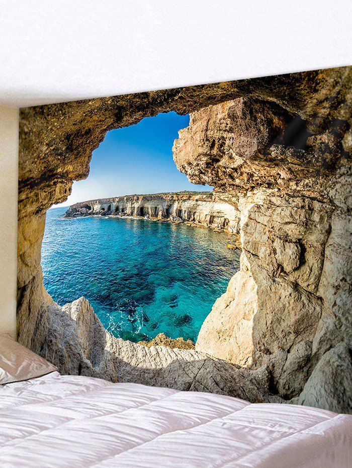

Sea Hole Landscape Print Wall Hanging Tapestry, Multi
