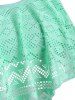 Perforated Founce Leaf Print Ruched Tankini Swimsuit -  