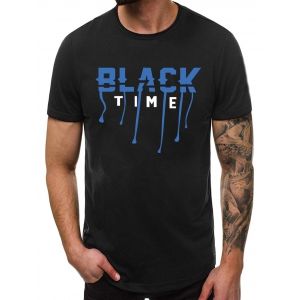 

Letter Graphic Pattern Casual T-shirt, Black