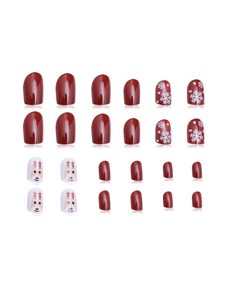 

24 PCS Nail Decoration Nail Stickers, Multi-a