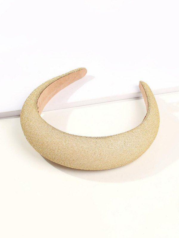

European Style Metallic Wide Hairband, Gold