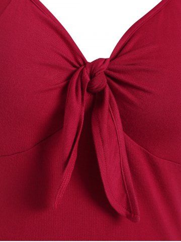 

Knotted Sweetheart Solid Tee, Cherry red