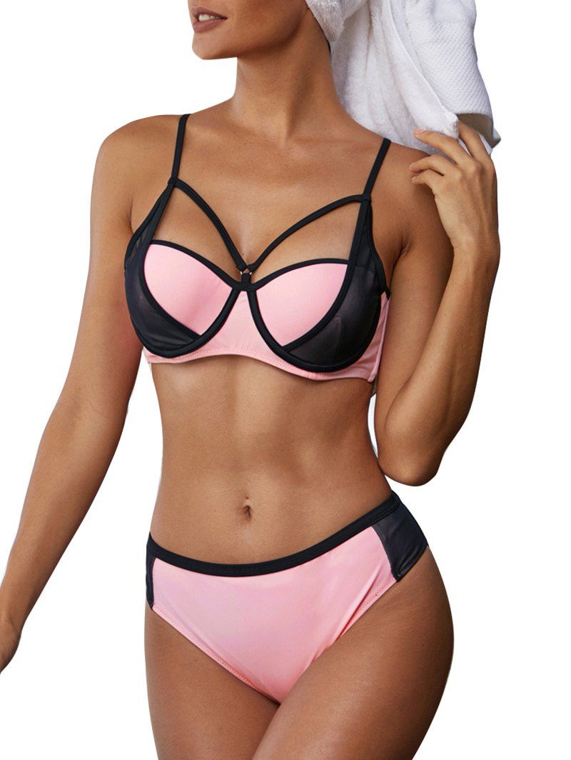 strappy underwire bikini top