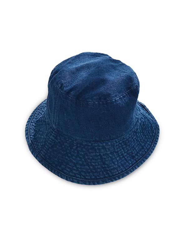 

Solid Brief Denim Bucket Hat, Denim dark blue