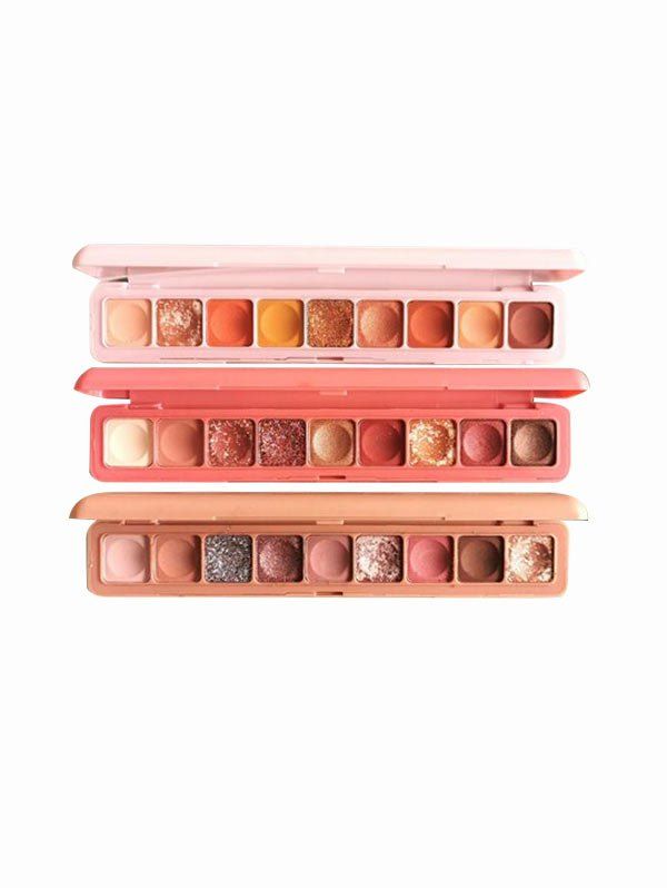 

3Pcs 9Colors Sparkling Glitter Eye Shadow Palette Set, Multi
