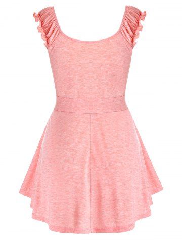 Plus Size String A Line Tunic Tank Top