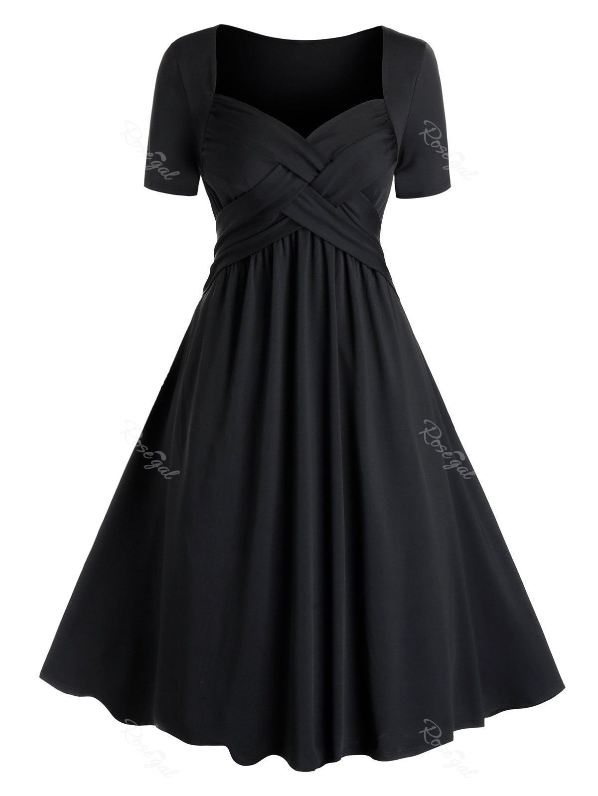 white midi flare dress