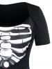 Plus Size Breastbone A Line Tunic Top -  