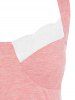 Plus Size Lace Insert Heathered Skirted Tank Top -  