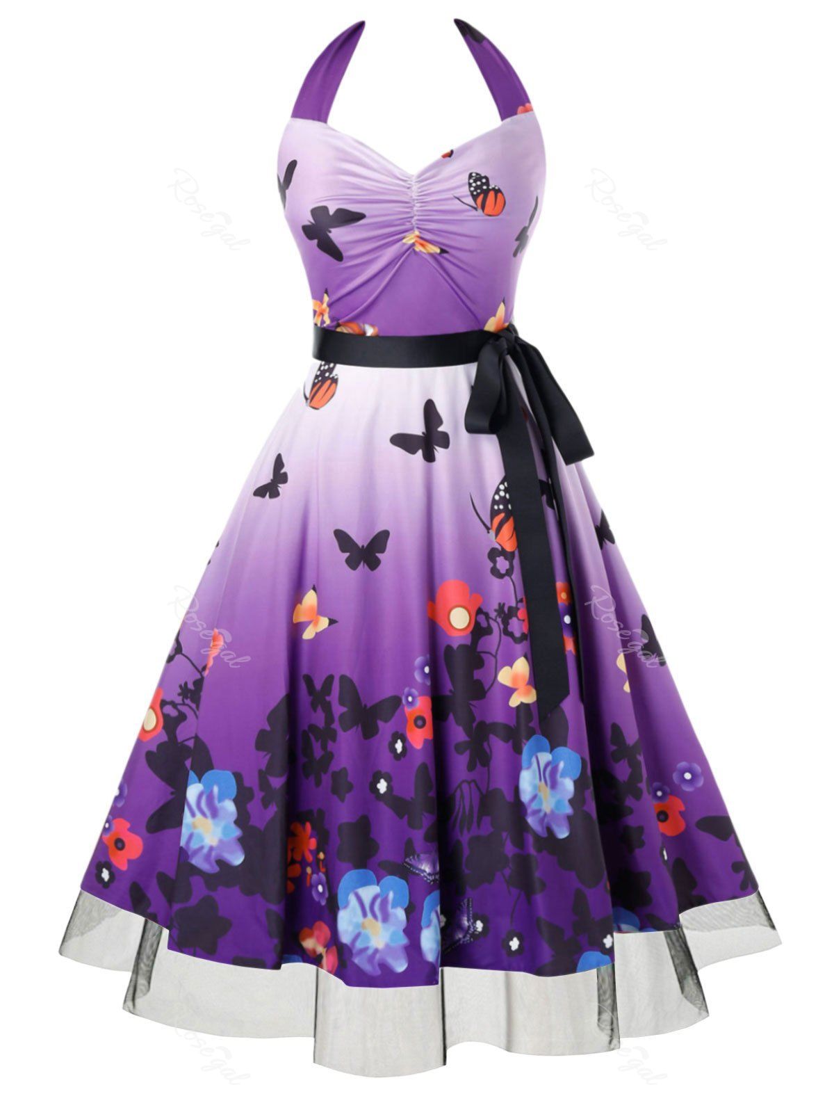 rosegal purple dress