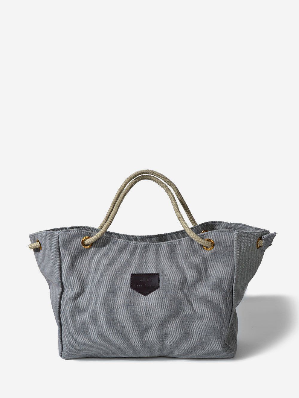 

Casual Canvas Rope Tote Bag, Battleship gray